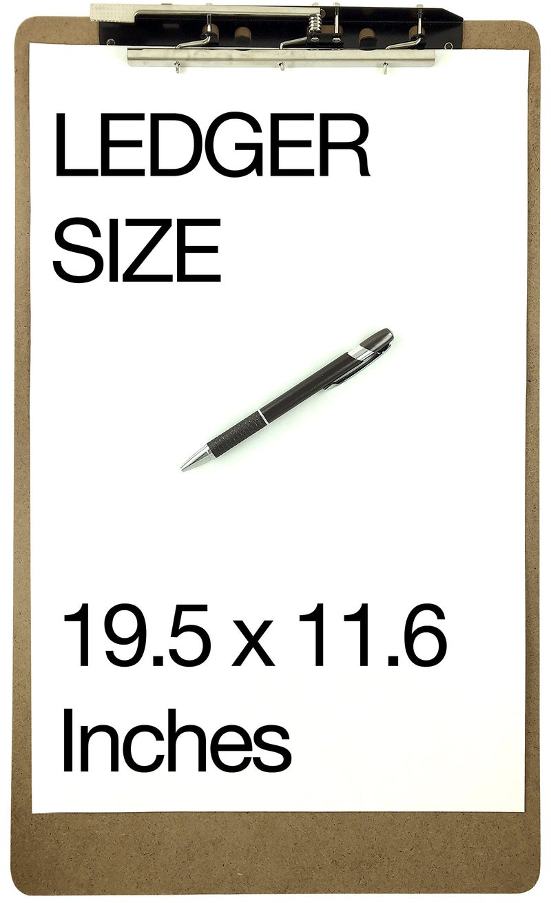 Trade Quest Ledger Size Clipboard Lever Hinge Clip 19.5'' x 11.6'' (Pack of 3) - Image 4